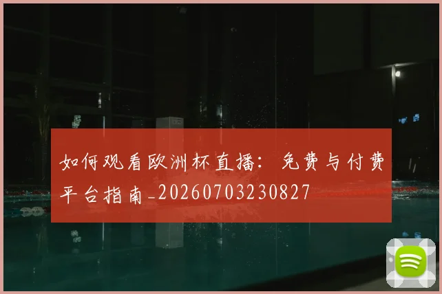 如何观看欧洲杯直播:免费与付费平台指南_20260703230827